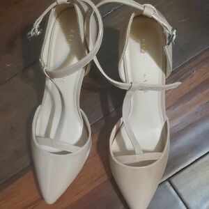 Kelly & Katie Women's Cream Strappy Heels